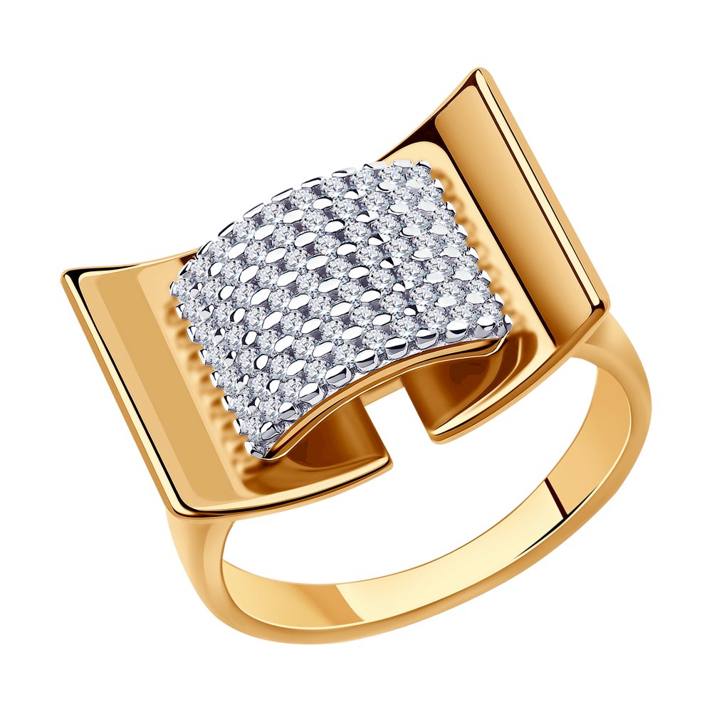 

Кольцо из серебра р.  SOKOLOV 93010843, фианит, 93010843