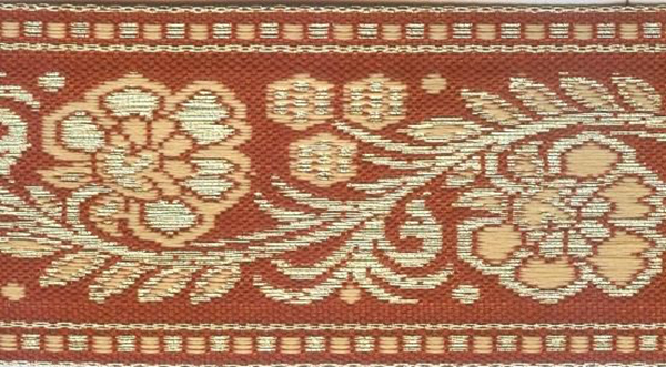 

Тесьма жаккардовая, 40 мм x 16,4 м, цвет: 8, арт. 3962