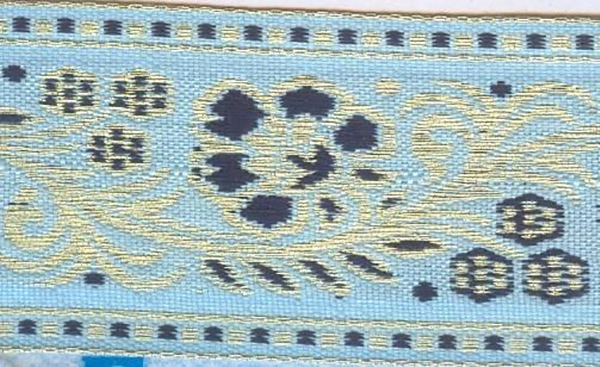 

Тесьма жаккардовая, 40 мм x 16,4 м, цвет: 9, арт. 3962