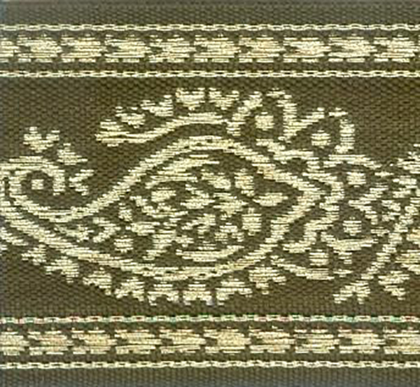

Тесьма жаккардовая, 40 мм x 16,4 м, цвет: 17D/золото, арт. 3523