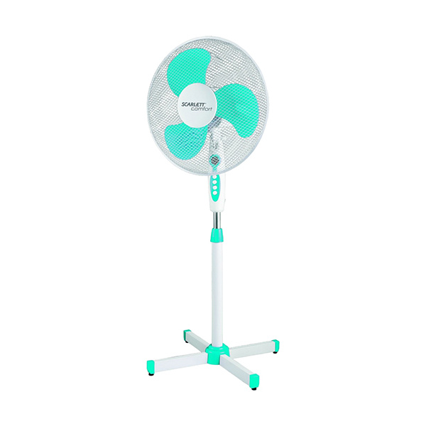 

Вентилятор напольный Scarlett SC-SF111B12 white/blue, SC-SF111B12