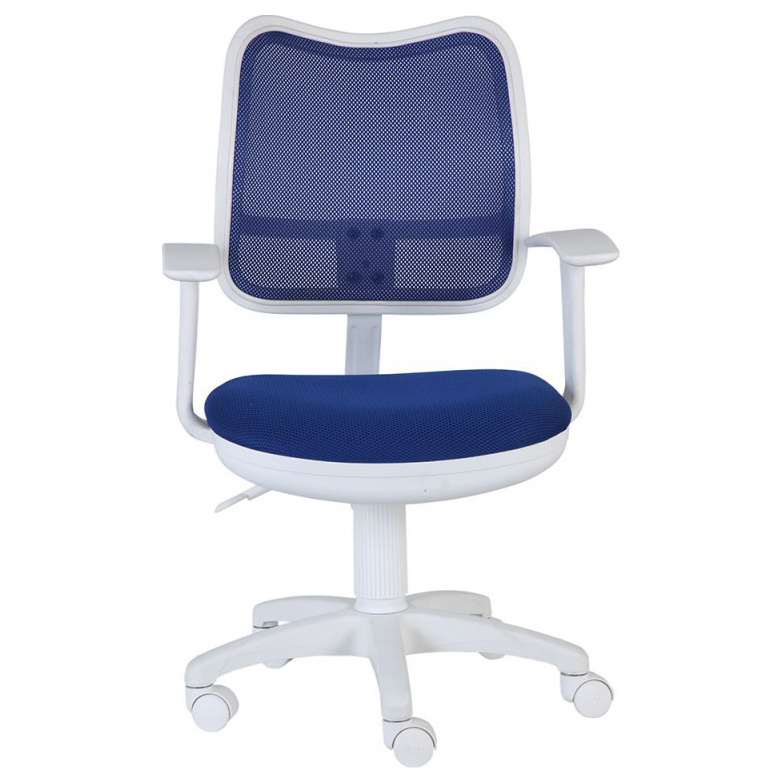 фото Компьютерное кресло бюрократ ch-w797/bl/tw-10, белый/синий