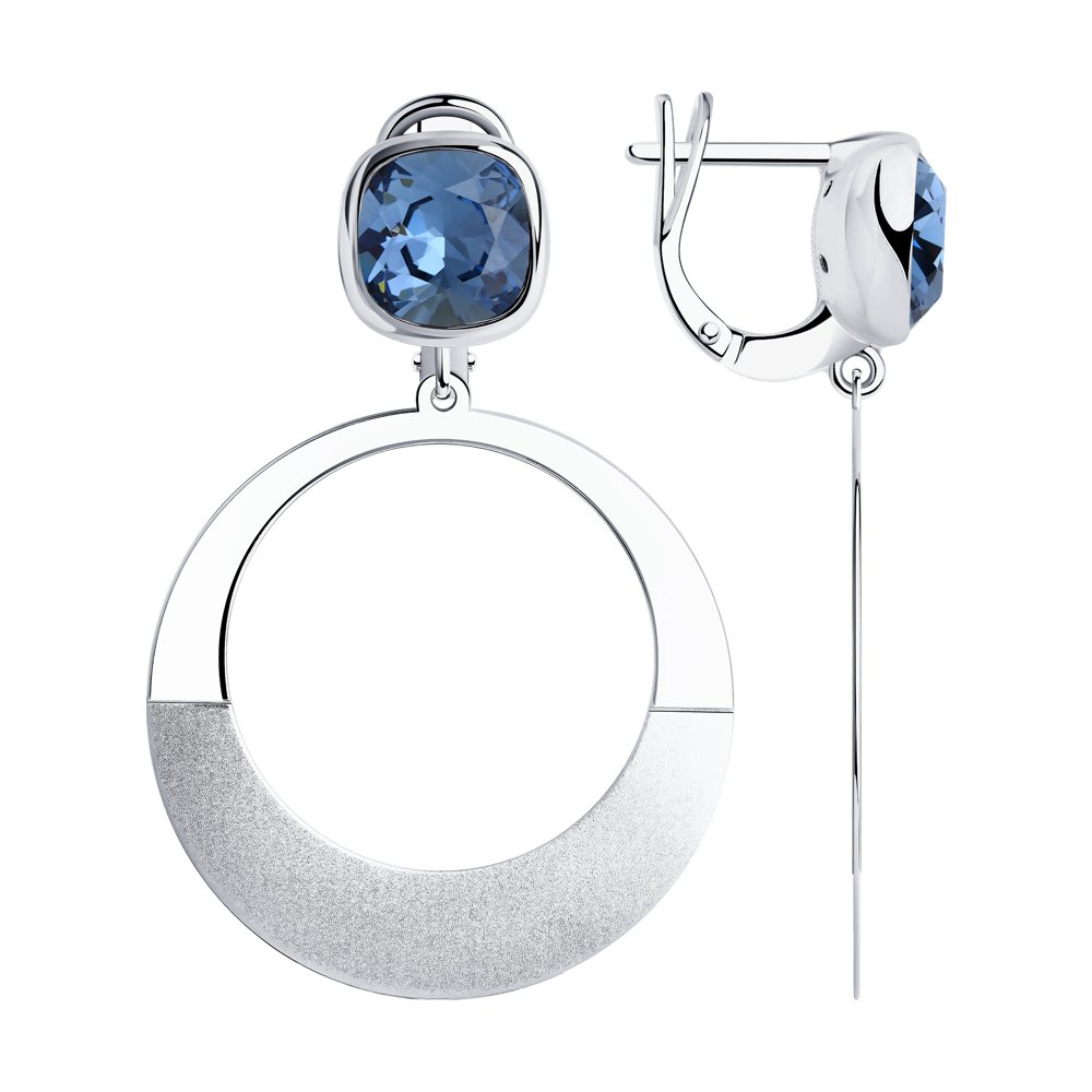 

Серьги женские из серебра SOKOLOV 94024166, фианит, 94024166