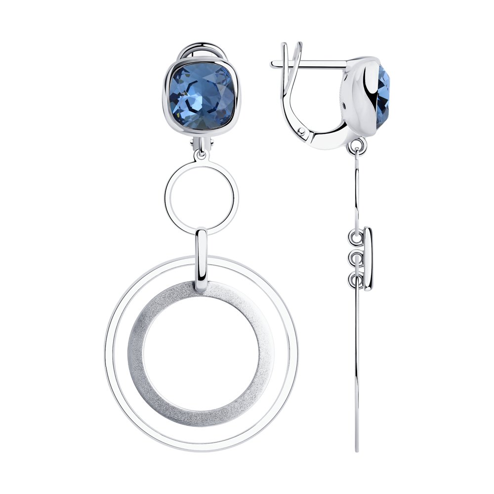 

Серьги женские из серебра SOKOLOV 94024168, фианит, 94024168