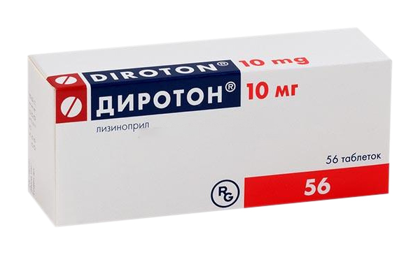 Диротон таблетки 10 мг №56