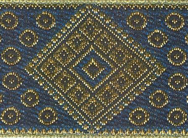 

Тесьма жаккардовая, 40 мм x 9 м, цвет: 187, арт. SR1353, Синий