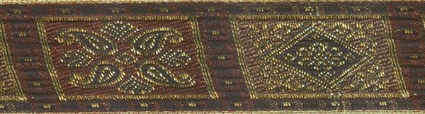 

Тесьма жаккардовая, 40 мм x 9 м, цвет: 156/158D, арт. SR1354
