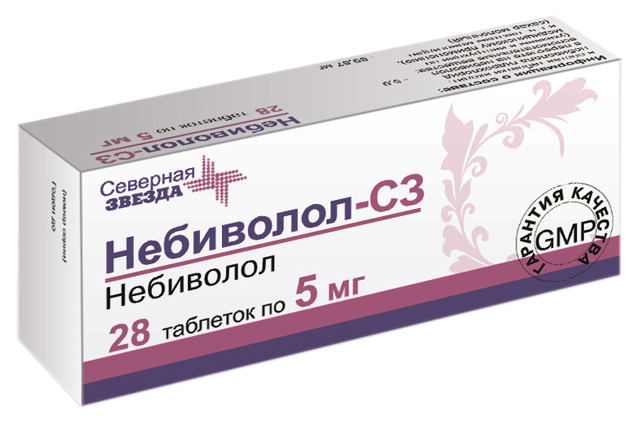 Небиволол-СЗ таблетки 5 мг №28