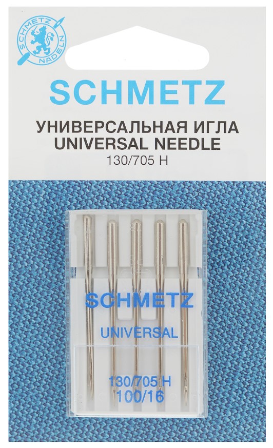 

Иглы стандартные Schmetz 130/705H № 100, 5 шт. [арт. 22:15.2.VES]