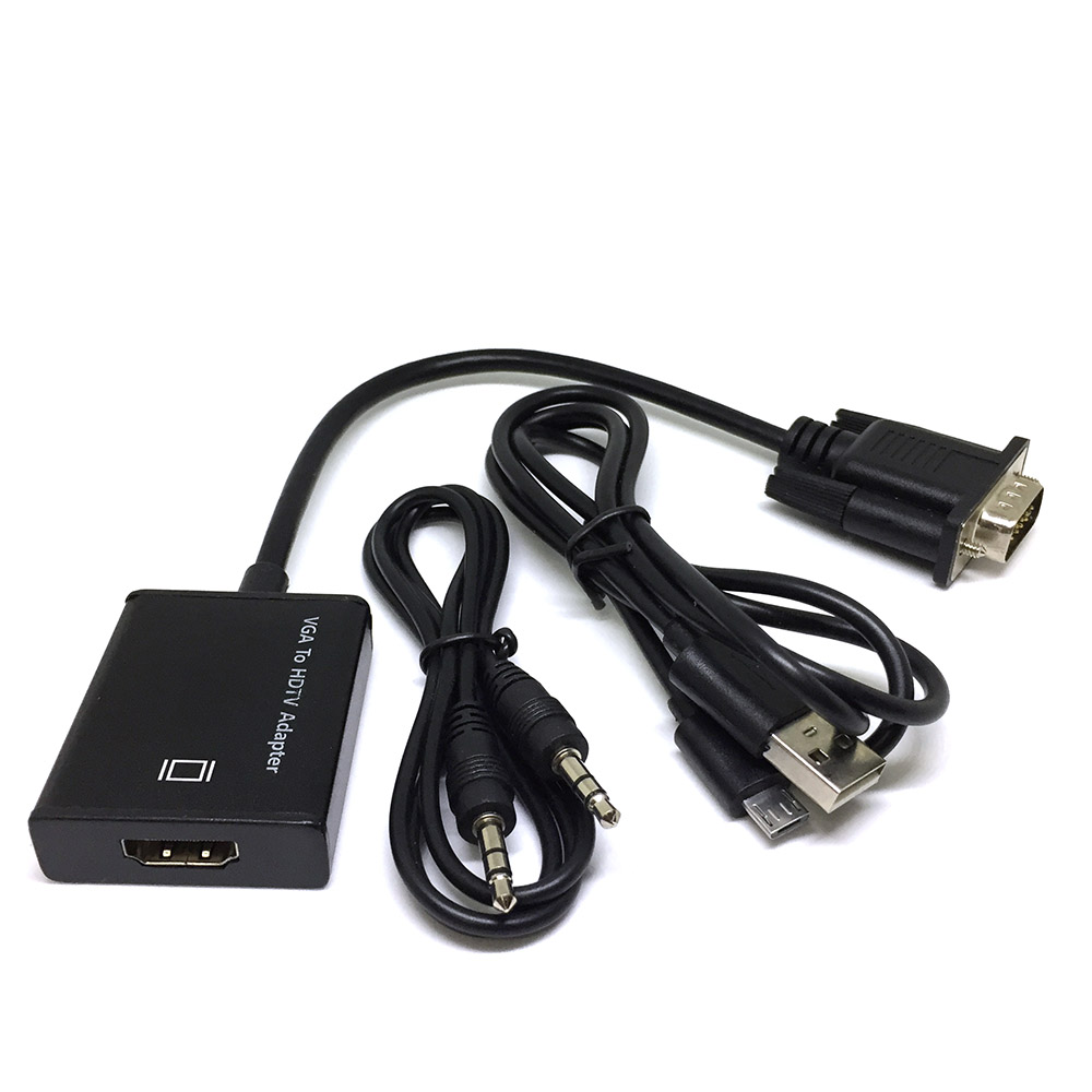 Адаптер Espada HDMI-VGA , M-F Black (HCV0201)