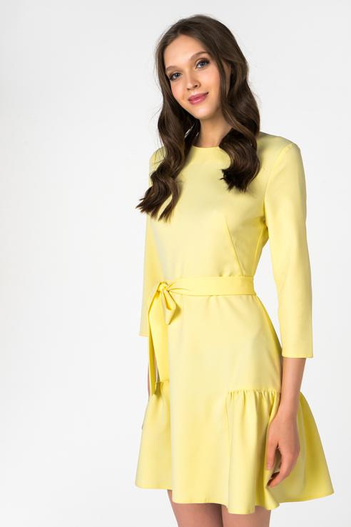 фото Повседневное платье женское t-skirt ss18-07-0677-fs желтое m