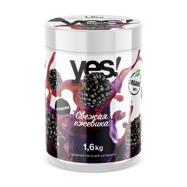 

Сахарная паста для шугаринга yes! средняя, ежевика 1.6 кг