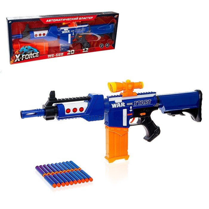 Бластер игрушечный-автомат WOOW TOYS WS-GUN с мягкими пулями