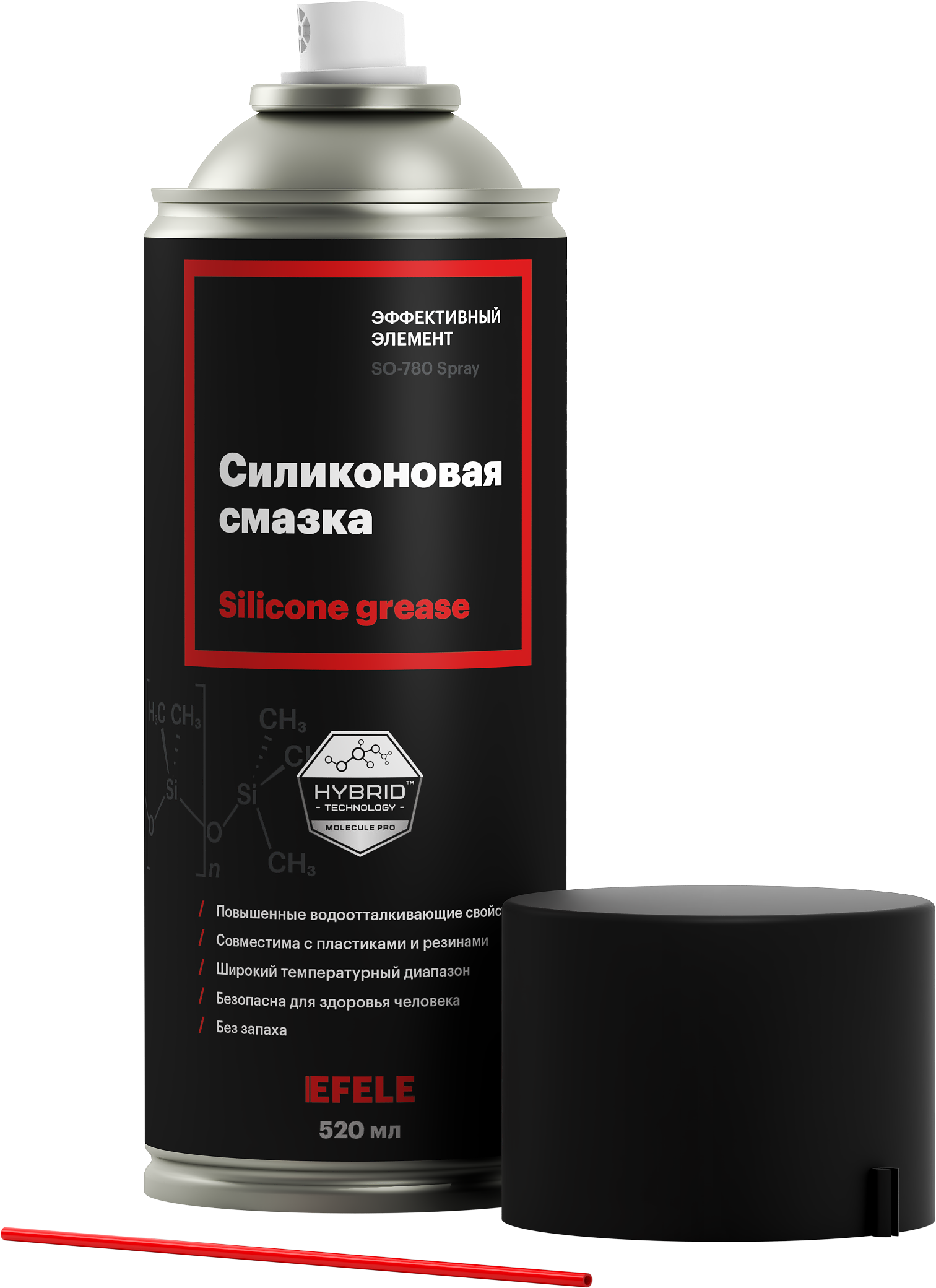 фото Силиконовая смазка efele so-780 spray 520 мл