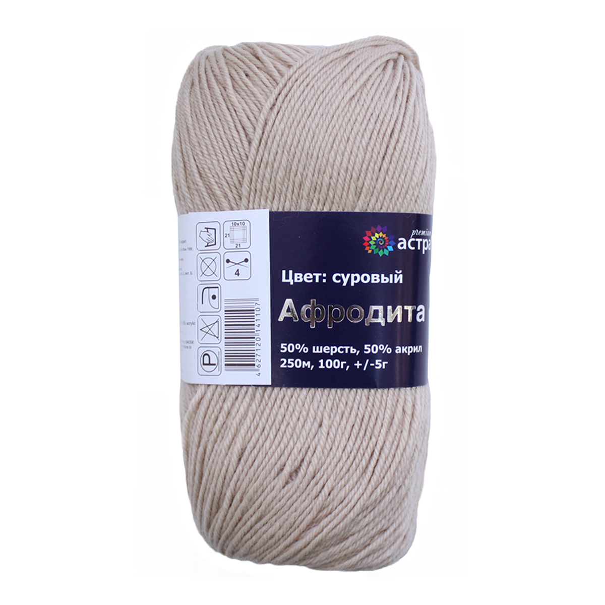 

Пряжа Астра 8 Афродита суровый, Афродита