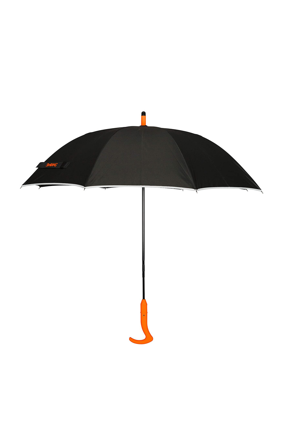 фото Зонт-трость унисекс автоматический swims umbrella long black/orange