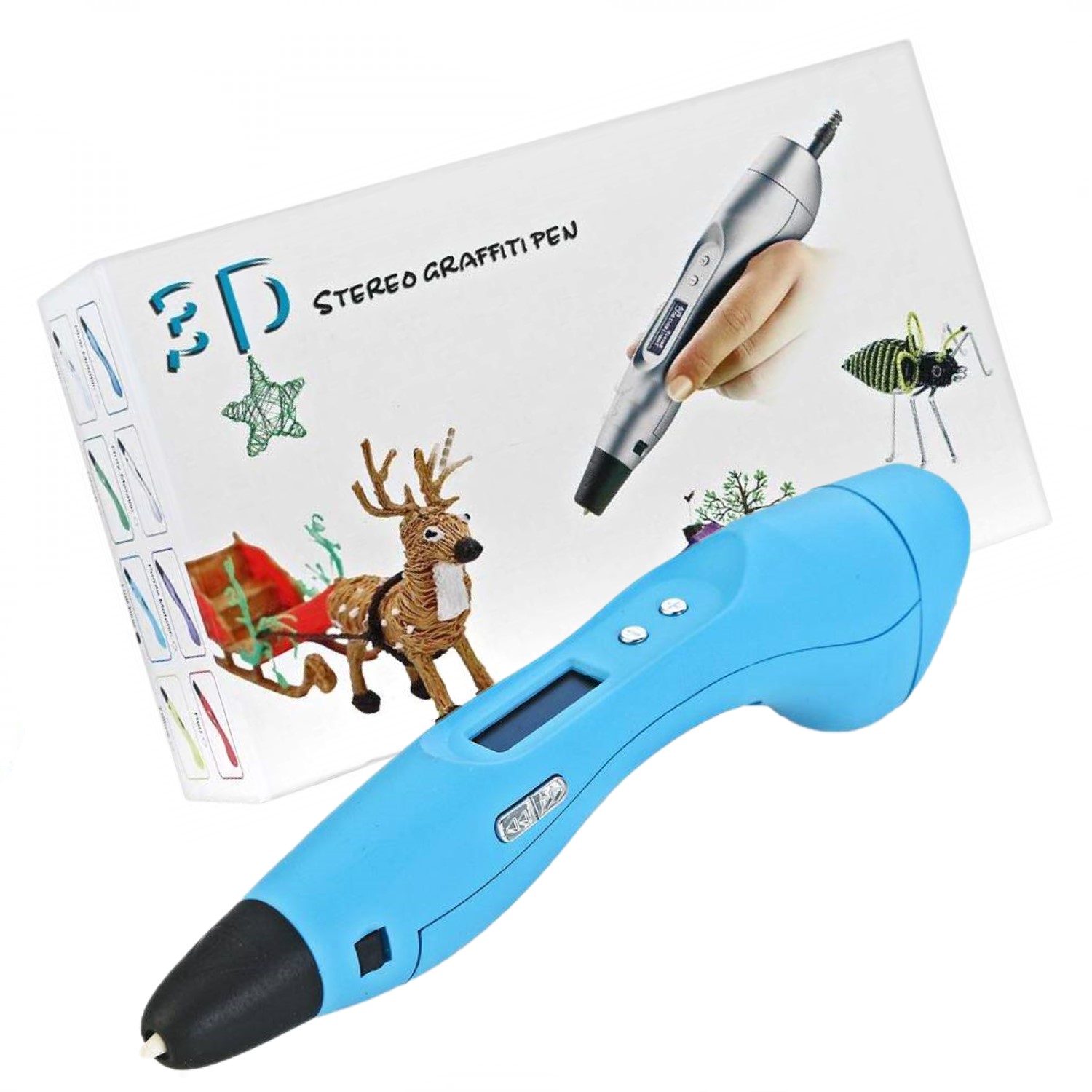 

Ручка 3D EASY REAL Фантастик RP400A, цвет: голубой