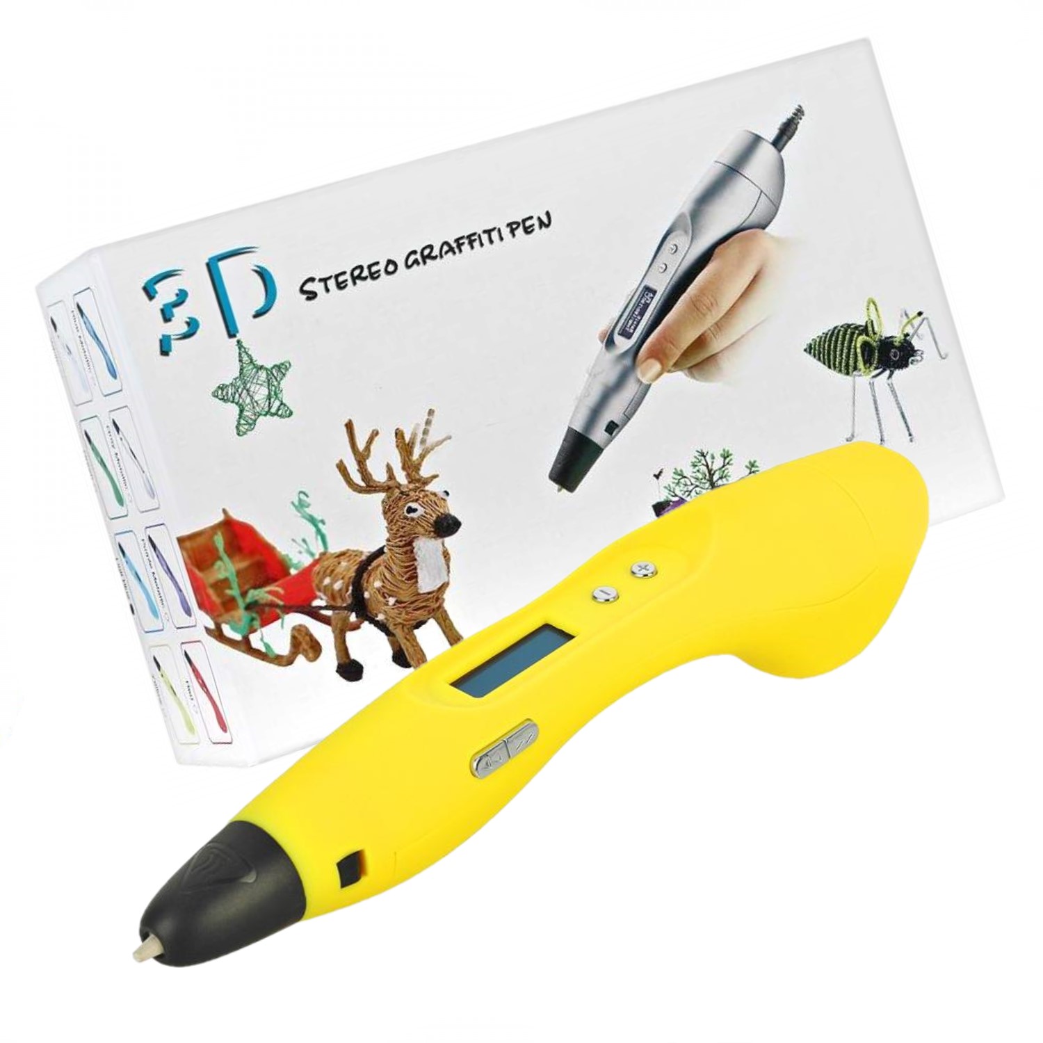 

Ручка 3D EASY REAL Фантастик RP400A, цвет: желтый