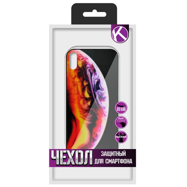 фото Чехол krutoff screen glass для iphone xs (15471)