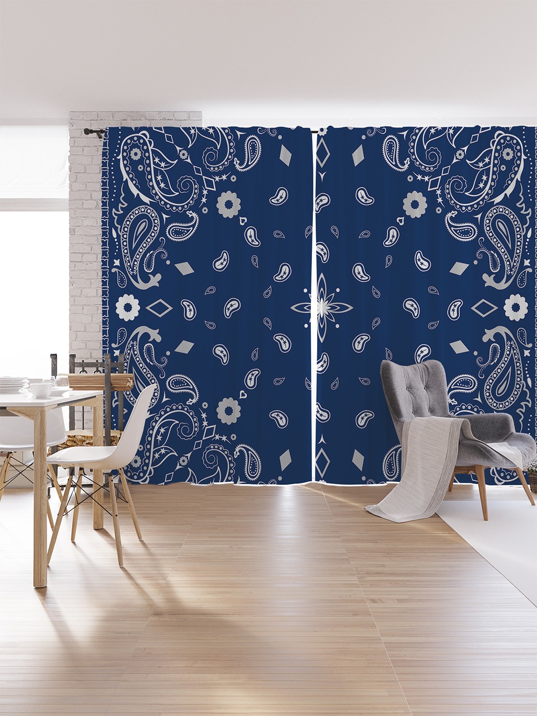 

Шторы под лён «Рисунок огурцы 1», серия Oxford DeLux, 340х265 см