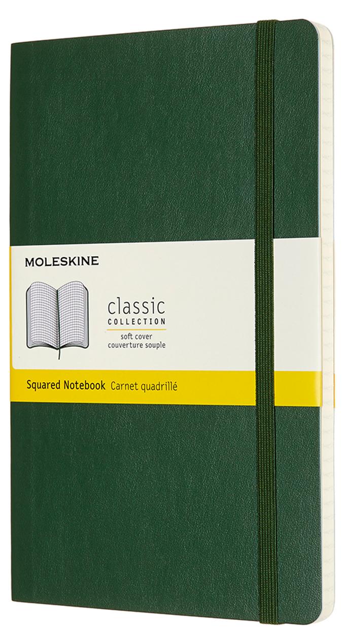 

Блокнот Moleskine Classic Soft Large QP617K15 Green, Classic Soft Large QP617K15