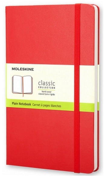 Блокнот Moleskine нелинованный Classic Large QP062R Red