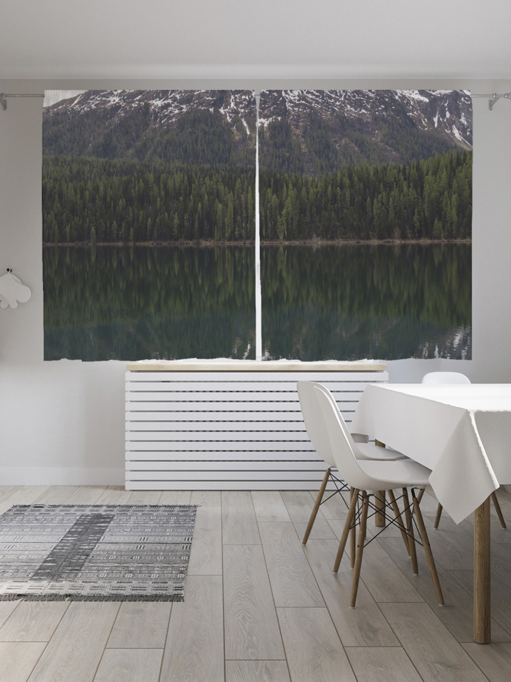 

Шторы под лён «Отражение свежести», серия Oxford DeLux, 290х180 см