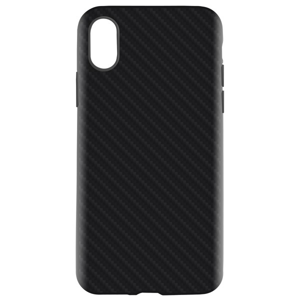 фото Чехол krutoff silicone carbon для iphone x/xs black