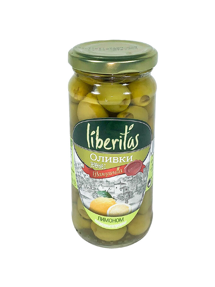 

Оливки Liberitas фаршированные лимоном 240 г