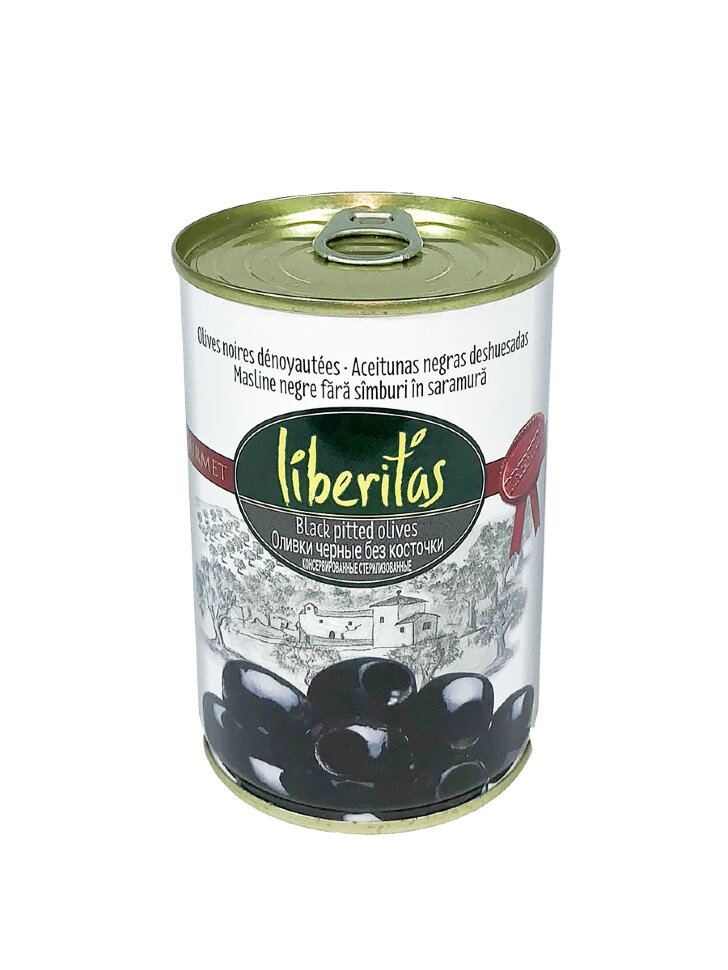 

Оливки Liberitas черные без косточки 425 мл