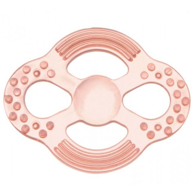 фото Прорезыватель мягкий - прозрачный canpol арт. 9/501, 0+ мес., цвет розовый, форма нло canpol babies