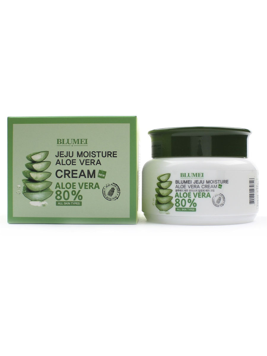 

Крем для лица Blumei Moisture Aloe Vera 80% Cream с алоэ 100 мл, Moisture Aloe Vera 80% Cream