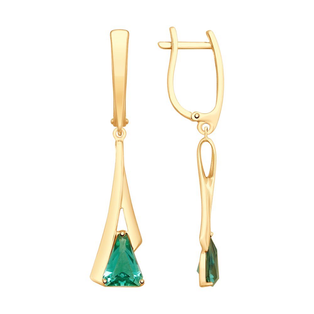 

Серьги женские из золота SOKOLOV 725618, кварц, 725618