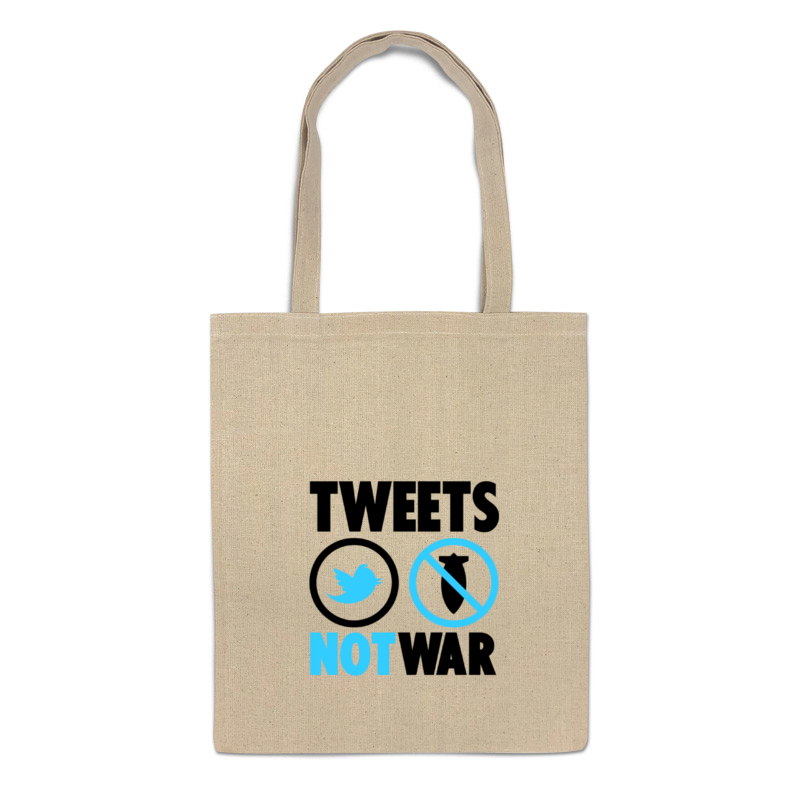 фото Сумка-шоппер printio tweets not war 675011