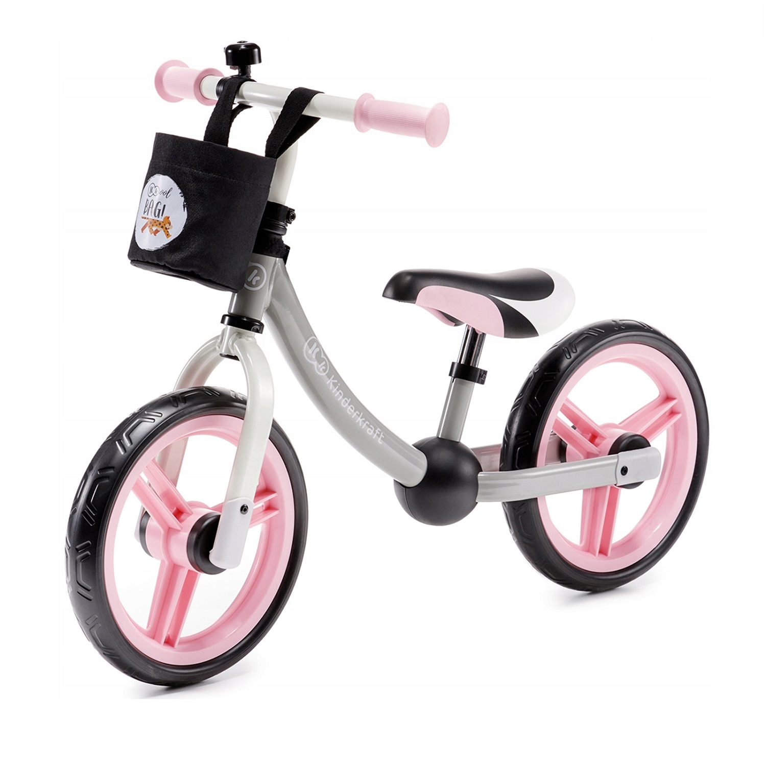 

Беговел Kinderkraft 2WAY NEXT Light Pink с аксессуарами, 2WAY NEXT
