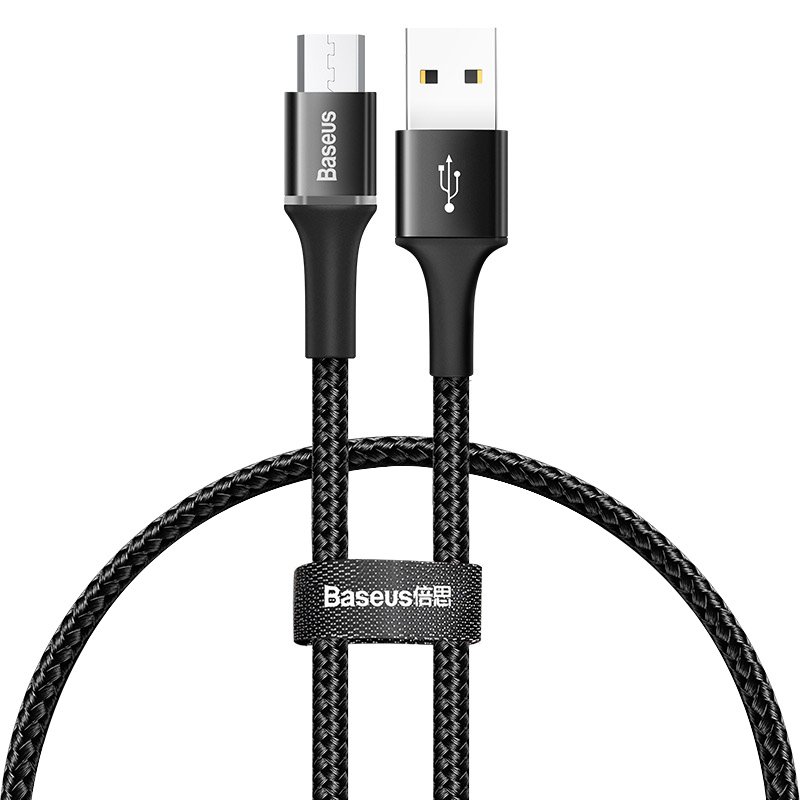 фото Кабель baseus halo data cable usb for micro 3a 0.25m