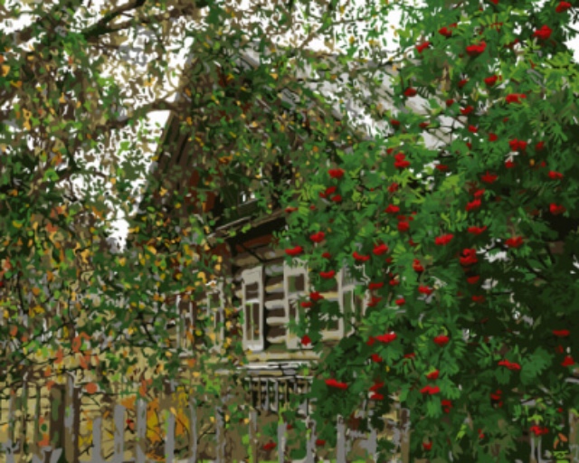 

Живопись по номерам Цветной Деревня