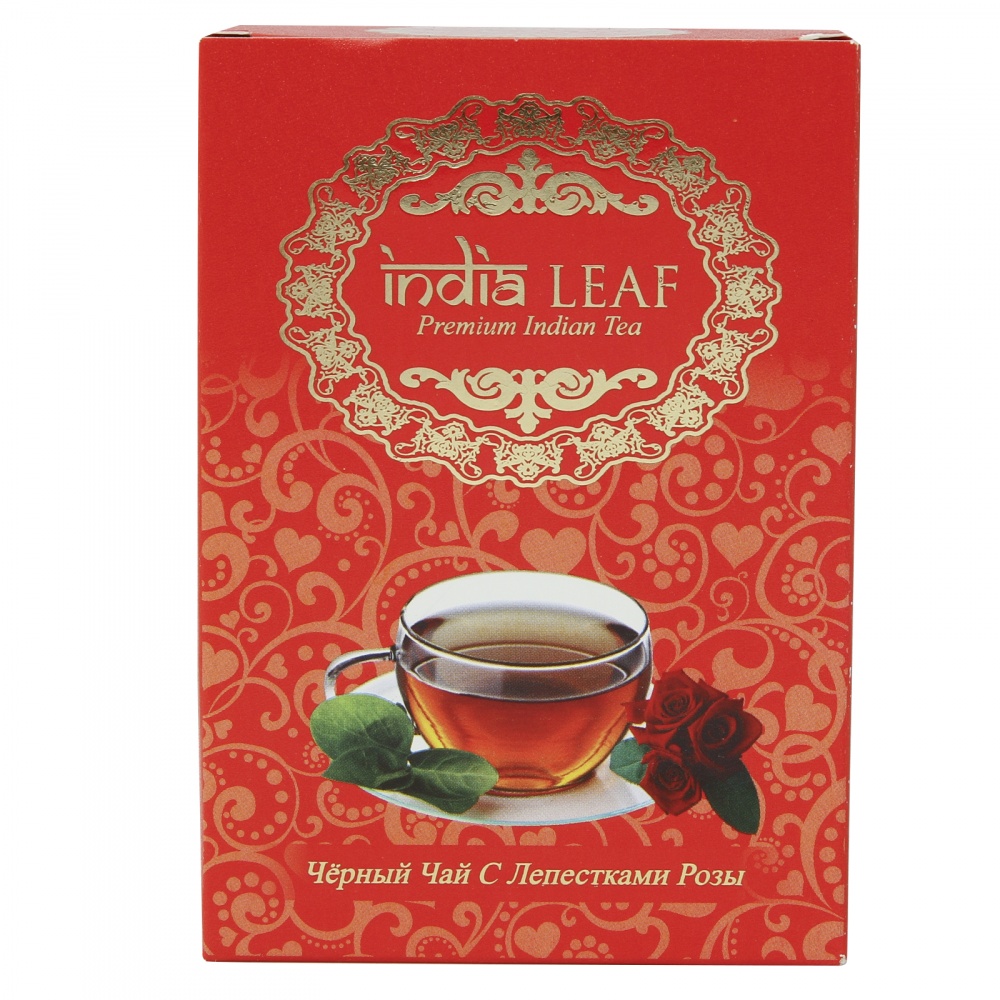 

Чай India leaf "С лепестками роз", черный среднелистовой с добавками, 100 гр
