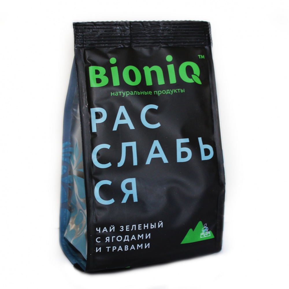 Чай BioniQ Расслабься, зелёный с добавками, 50 гр
