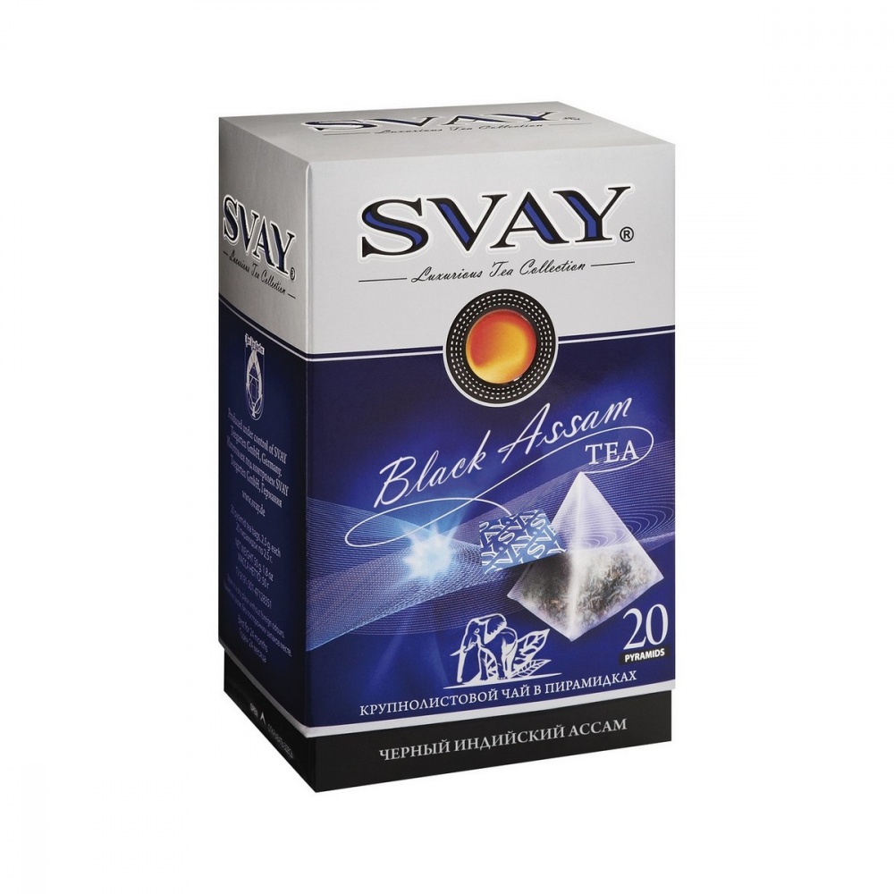 Чай Svay Black Assam, черный, 20 пирамидок