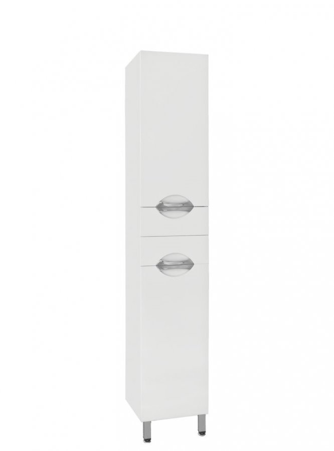 Шкаф-пенал Style Line Жасмин 36 напольный, белый шкаф пенал style line
