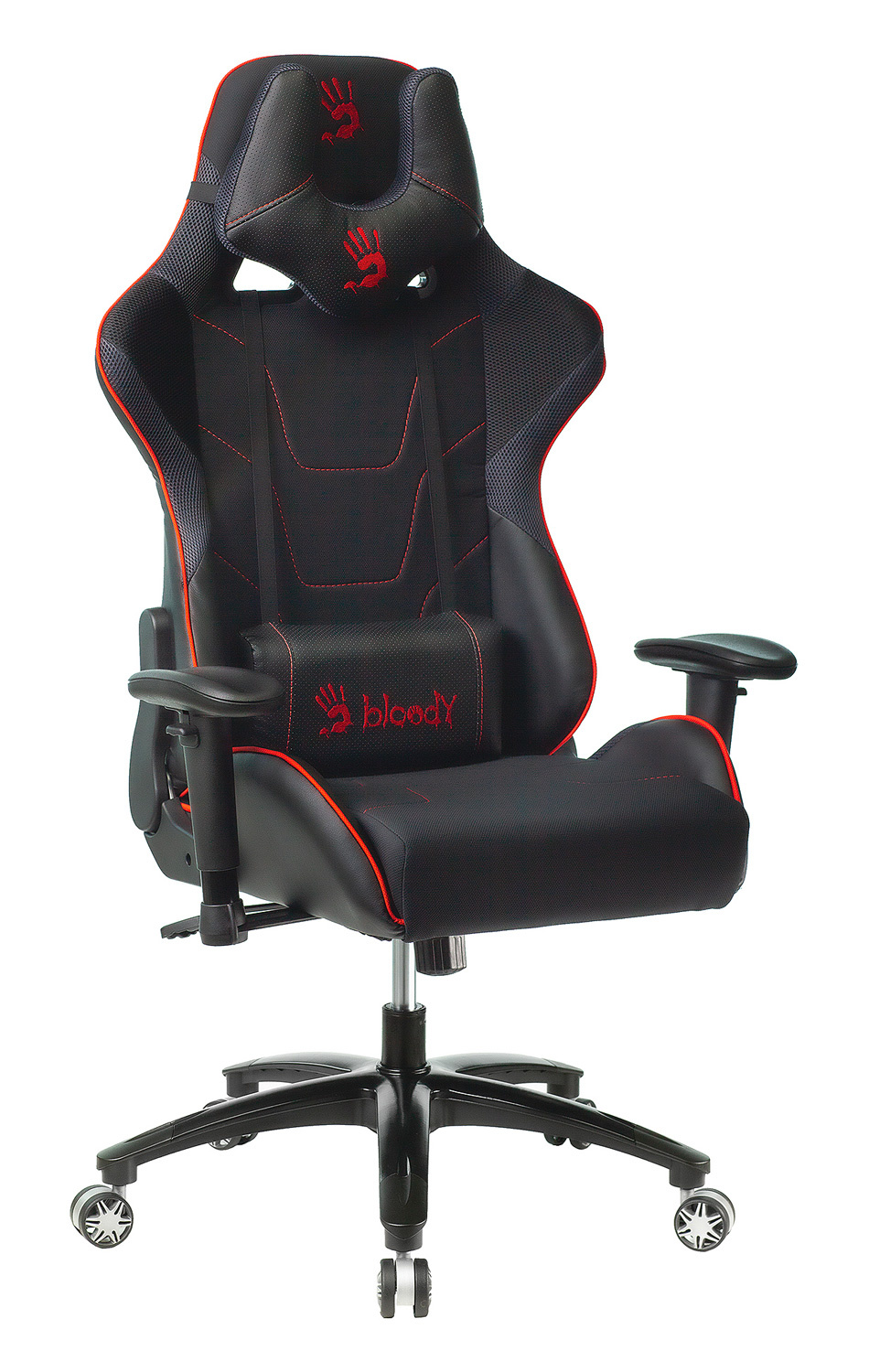 фото Кресло игровое a4 bloody gc-400 черный/красный искусст.кожа/ткань a4tech