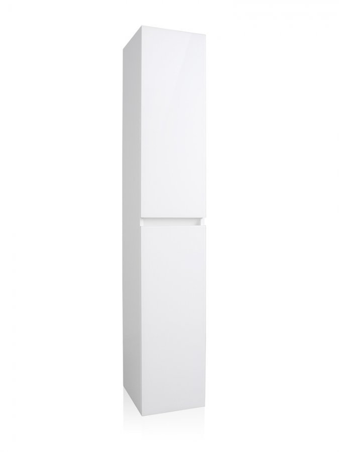 Шкаф-пенал Style Line Даймонд 30 Люкс Plus подвесной, белый шкаф купе марвин 1 2032 мм без доводчиков дуб сонома дуб сонома глянец белый глянец