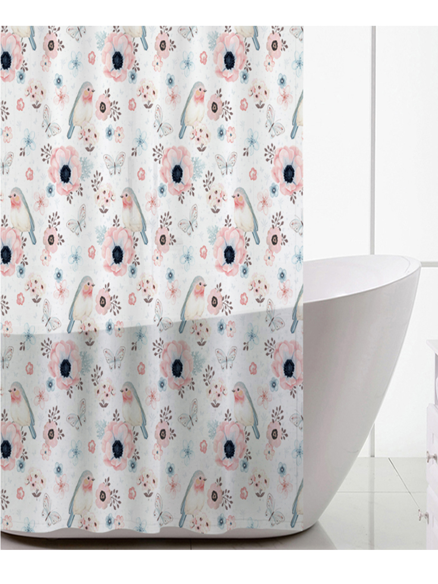 фото Занавеска для ванной комнаты sanitaryware 79, размер 180х180см, peva.