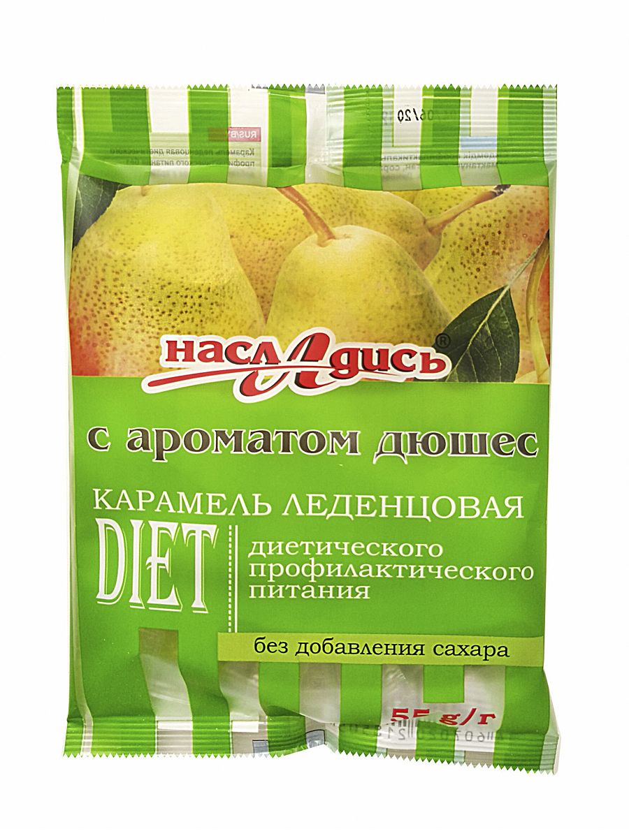 

Карамель леденцовая Насладись без сахара дюшес 55 г