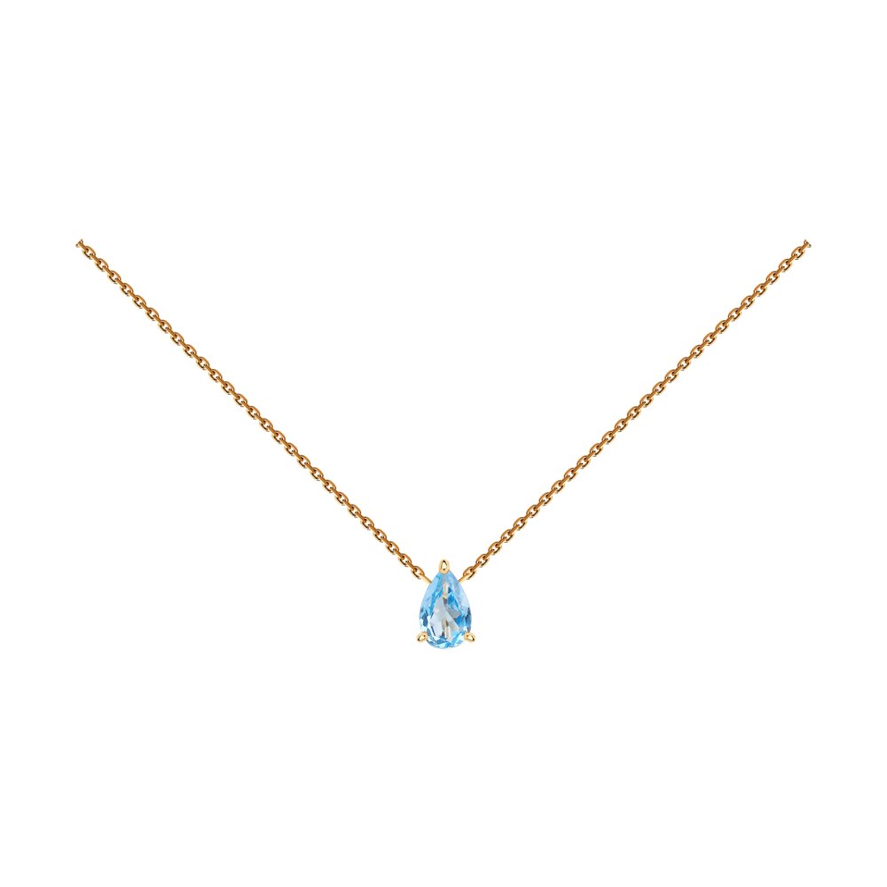 

Колье из красного золота с топазом 45 см SOKOLOV 770218, 770218