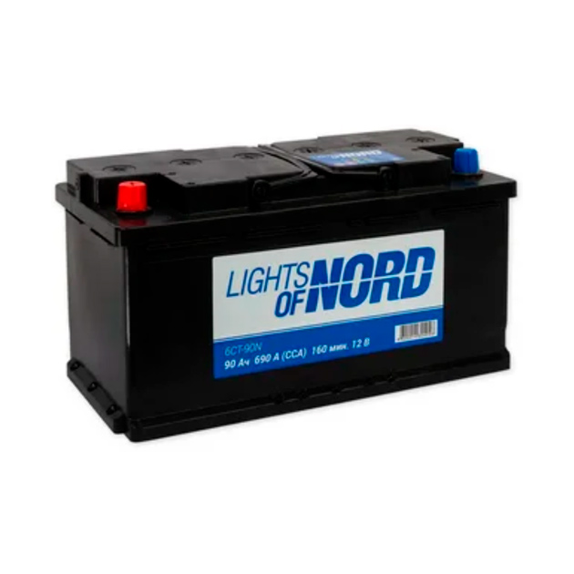 

Аккумулятор Lights Of Nord 90 А/Ч Прямая En690 А 353x175x190 6ct-90n LIGHTS OF NORD арт. 6
