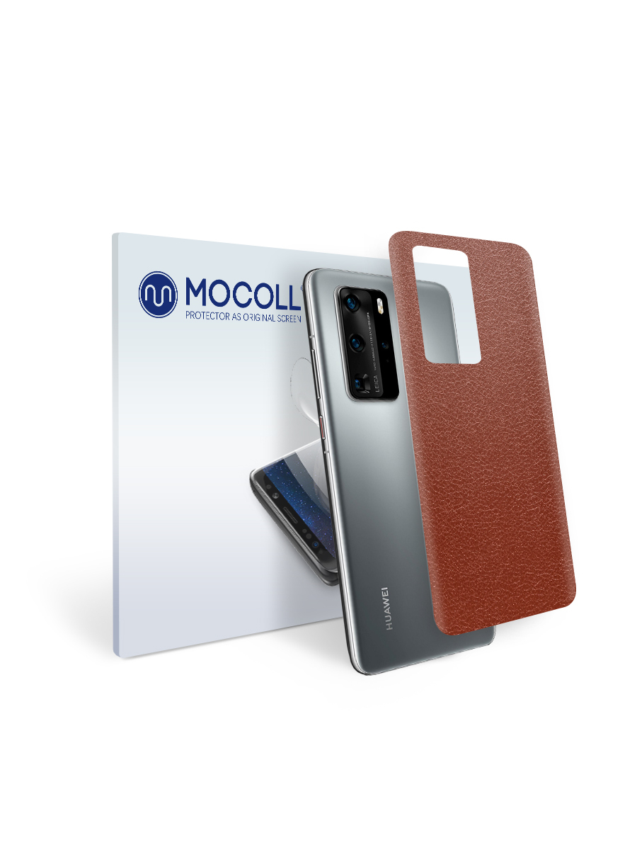 

Пленка защитная MOCOLL для задней панели HUAWEI P40 Pro Кожа коричневая