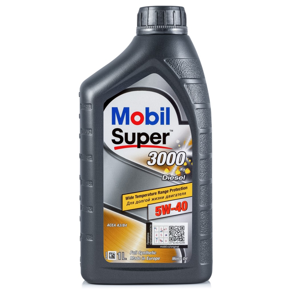 фото Моторное масло mobil super 3000 x1 diesel 5w-40 1л