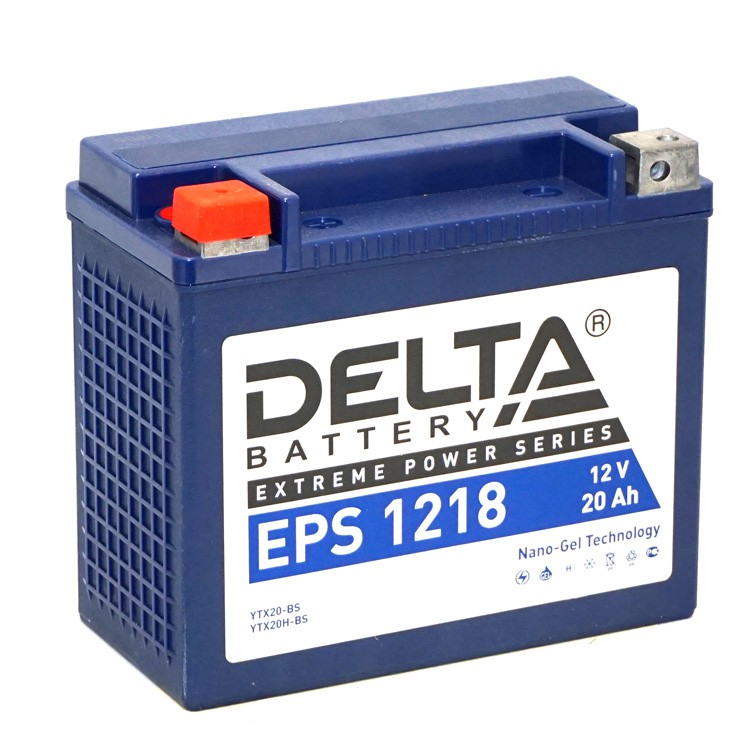 

Аккумулятор Delta EPS 1218 12В 20Ач 270CCA 176x87x154 мм Прямая (+-)